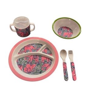 Simply Southern Elephant Kids Dinnerware Set